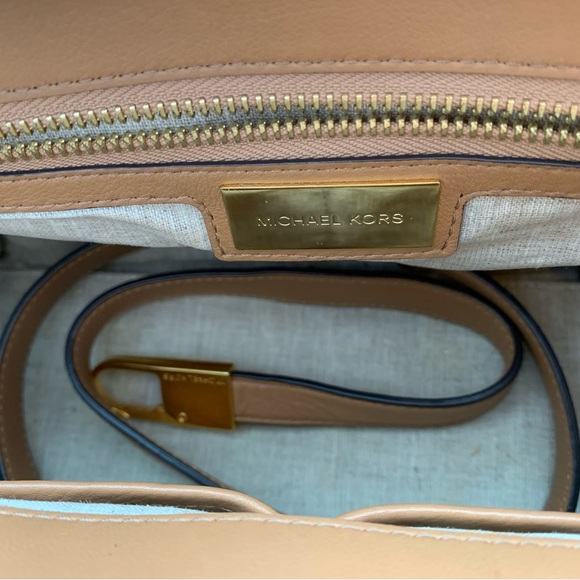 Medium MICHAEL KORS leather top-zip satchel - Picture 4 of 4